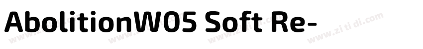 AbolitionW05 Soft Re字体转换